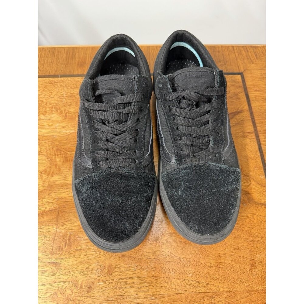 VANS OLD SKOOL Men’s 10 UNISEX in Black Black Suede Skater Grunge 90s Comfycush - Picture 4 of 8